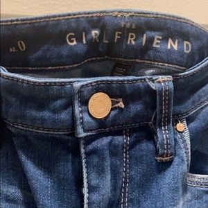 White House Black Market Jeans - WHBM embroidered size 0 girlfriend jeans White House Black Market Jeans - WHBM embroidered size 0 girlfriend jeans